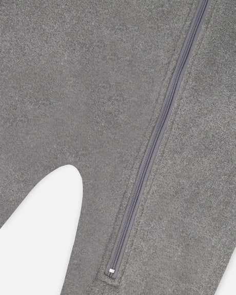 One-Piece Thermal Underwear Dark Heather Gray | Deux par Deux | Jenni Kidz