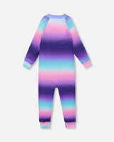 One-Piece Thermal Underwear Purple Gradient | Deux par Deux | Jenni Kidz