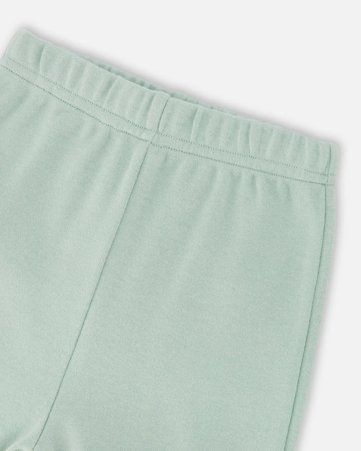 Organic Cotton Evolutive Pant And Long Sleeve Top Set Jade Green | Deux par Deux | Jenni Kidz