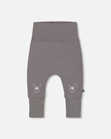 Organic Cotton Evolutive Pant Dark Gray | Deux par Deux | Jenni Kidz