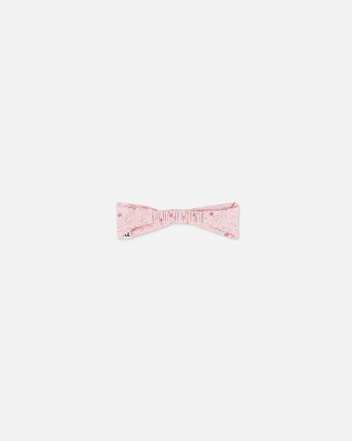 Organic Cotton Headband Printed Pink Small Flower | Deux par Deux | Jenni Kidz