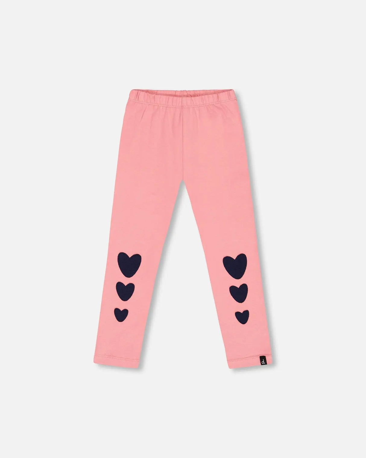 Organic Cotton Legging With Knee Print Pink | Deux par Deux | Jenni Kidz