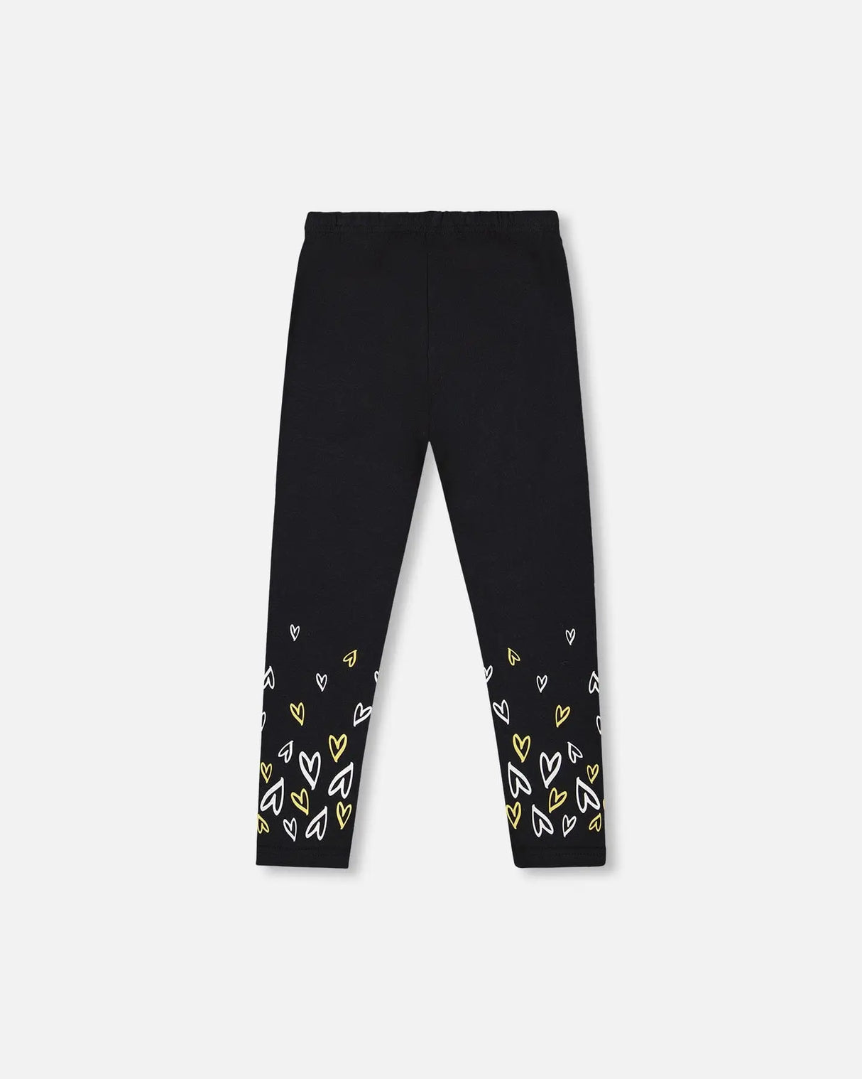 Organic Cotton Leggings Dusty Pink With Hearts Print | Deux par Deux | Jenni Kidz