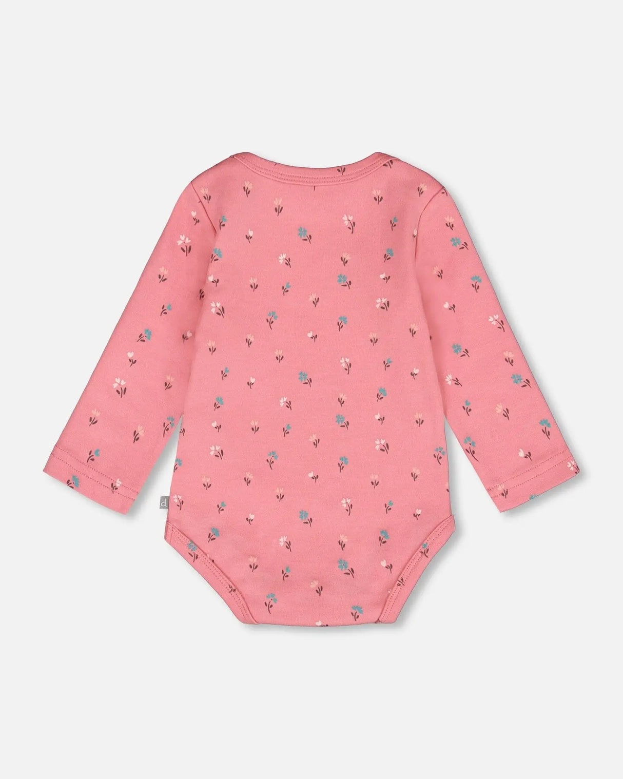 Organic Cotton Long Sleeve Romper Pink Floral | Deux par Deux | Jenni Kidz