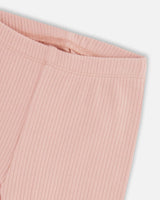 Organic Cotton Long Tunic And Leggings Set Printed Pink Small Flowers | Deux par Deux | Jenni Kidz