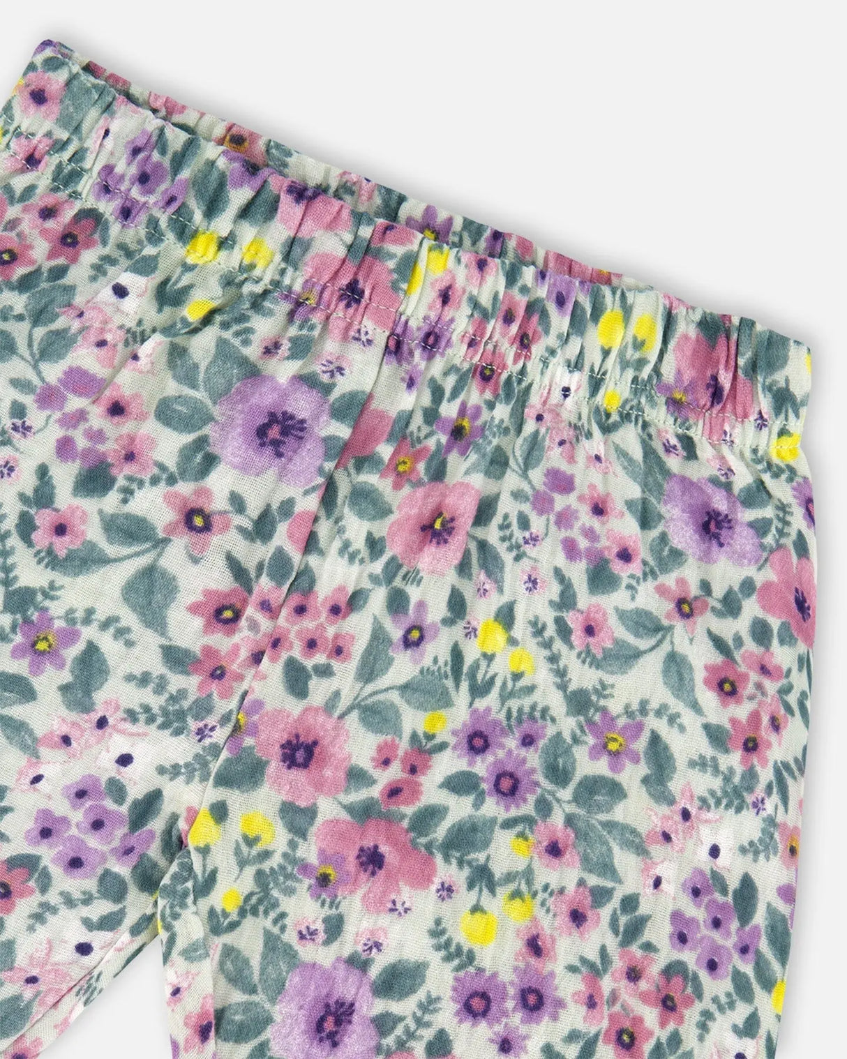 Organic Cotton Off-White Top And Muslin Pants Set | Deux par Deux | Jenni Kidz