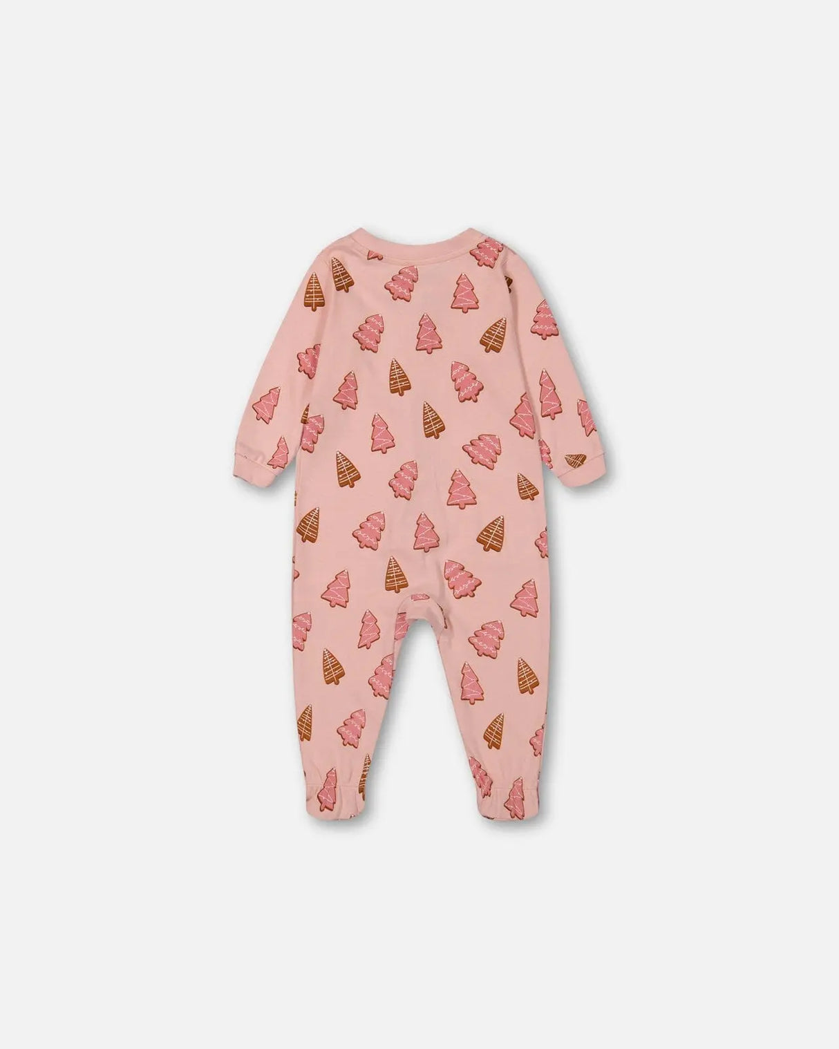 Organic Cotton One Piece Pajama Pink Christmas Cookies | Deux par Deux | Jenni Kidz