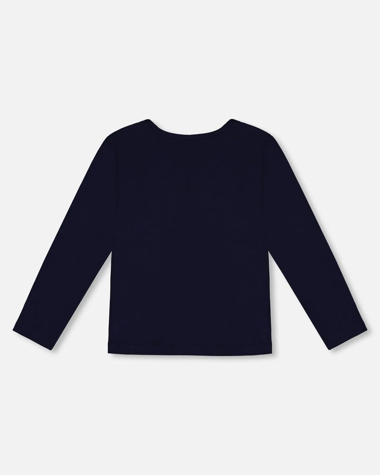 Organic Cotton T-Shirt With Print Navy | Deux par Deux | Jenni Kidz