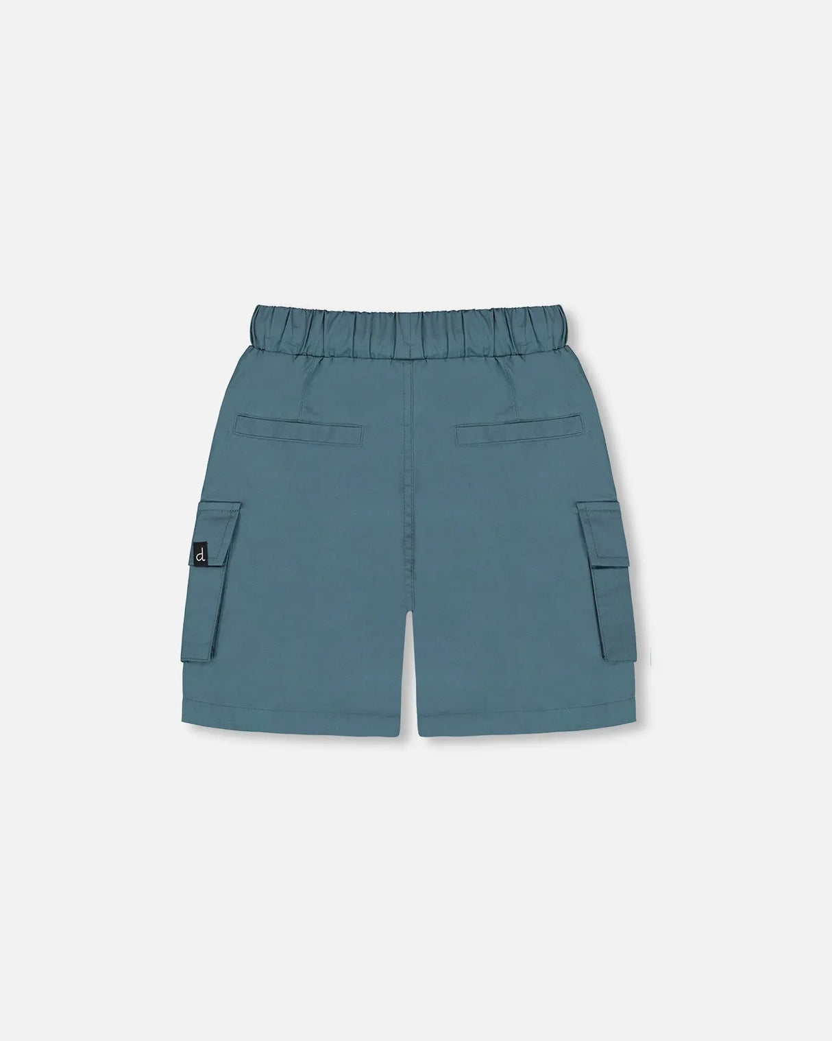 Parachute Cargo Pocket Shorts Dark Teal | Deux par Deux | Jenni Kidz