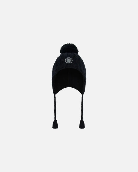 Peruvian Knit Hat Black | Deux par Deux | Jenni Kidz