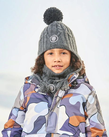 Peruvian Knit Hat Dark Gray | Deux par Deux | Jenni Kidz