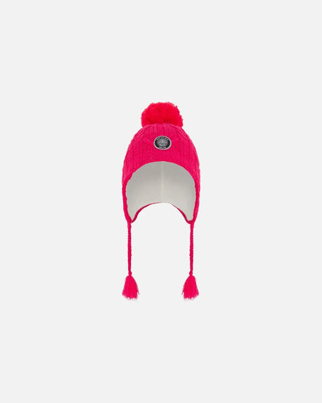 Peruvian Knit Hat Fuschia Pink | Deux par Deux | Jenni Kidz