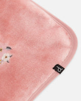 Plush Blanket With Embroidery Light Pink | Deux par Deux | Jenni Kidz