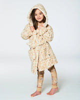 Plush Robe Nougat Printed Leopard | Deux par Deux | Jenni Kidz