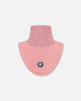 Polar Fleece And Knit Neckwarmer Dusty Pink | Deux par Deux | Jenni Kidz