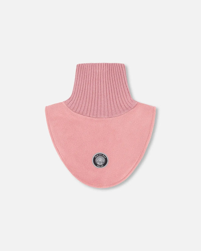 Polar Fleece And Knit Neckwarmer Dusty Pink | Deux par Deux | Jenni Kidz