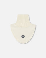 Polar Fleece And Knit Neckwarmer Off-White | Deux par Deux | Jenni Kidz