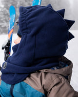 Polar Fleece Balaclava For Ski Helmet Navy Blue | Deux par Deux | Jenni Kidz