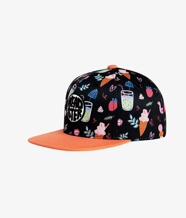 Poolside Snapback Hat - Black | Headster | Headster | Jenni Kidz