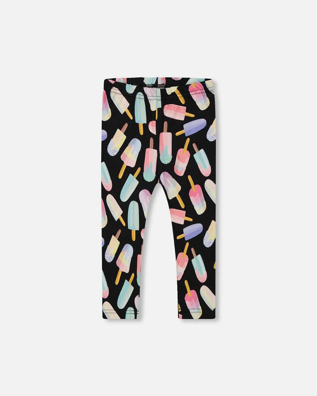 Printed Capri Leggings Ice Lollipops | Deux par Deux | Jenni Kidz