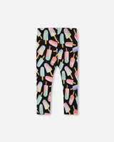 Printed Capri Leggings Ice Lollipops | Deux par Deux | Jenni Kidz