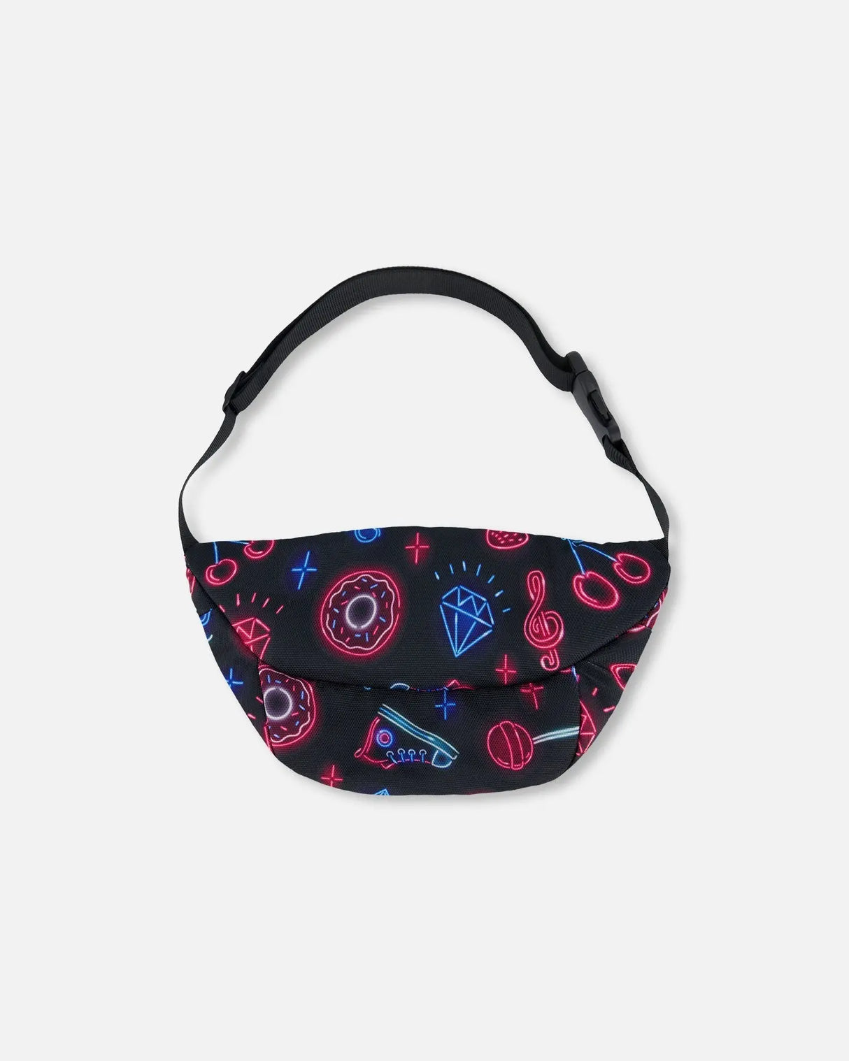 Printed Fanny Pack Black And Blue And Pink Items | Deux par Deux | Jenni Kidz