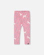 Printed Leggings Pink With Unicorn | Deux par Deux | Jenni Kidz