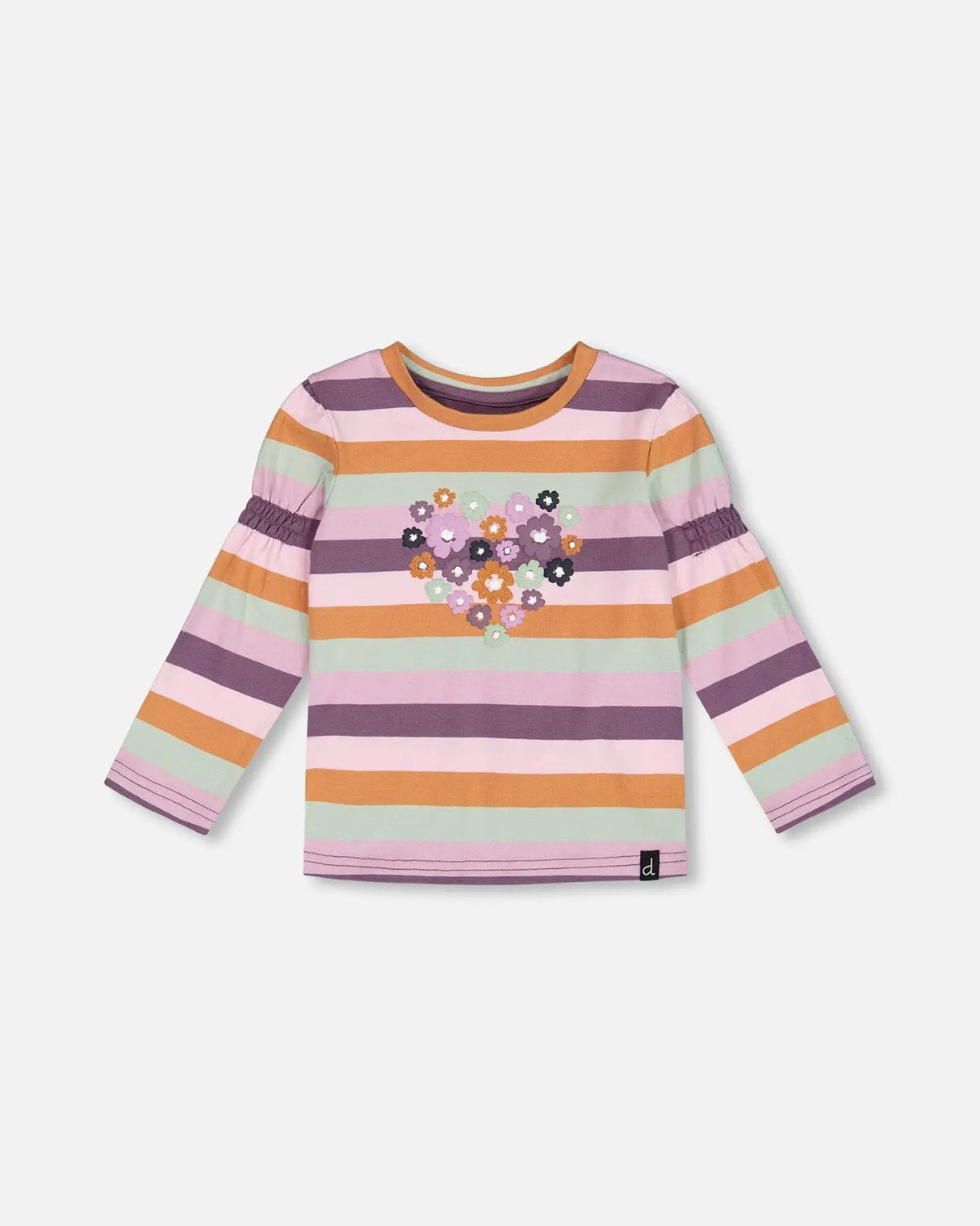 Printed T-Shirt Multicolor Stripe | Deux par Deux | Jenni Kidz