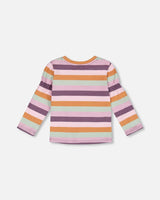 Printed T-Shirt Multicolor Stripe | Deux par Deux | Jenni Kidz