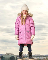 Puffy Long Coat Vintage Purple | Deux par Deux | Jenni Kidz