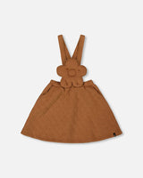 Quilted Overall Dress Mocha | Deux par Deux | Jenni Kidz