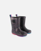 Rain Boots Glitter Black | Deux par Deux | Jenni Kidz