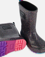 Rain Boots Glitter Black | Deux par Deux | Jenni Kidz