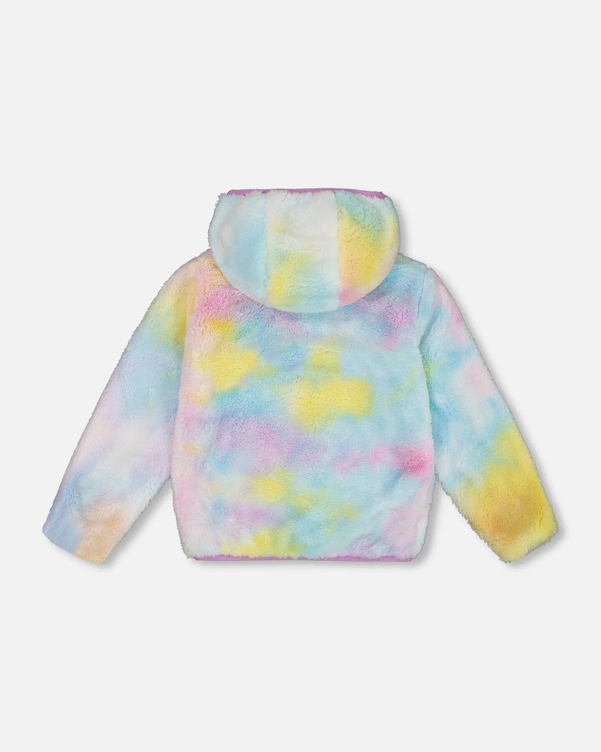 Reversible Plush Jacket Lilac Tie Dye | Deux par Deux | Jenni Kidz