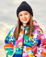 Reversible Sherpa Jacket Multicolored | Deux par Deux | Jenni Kidz