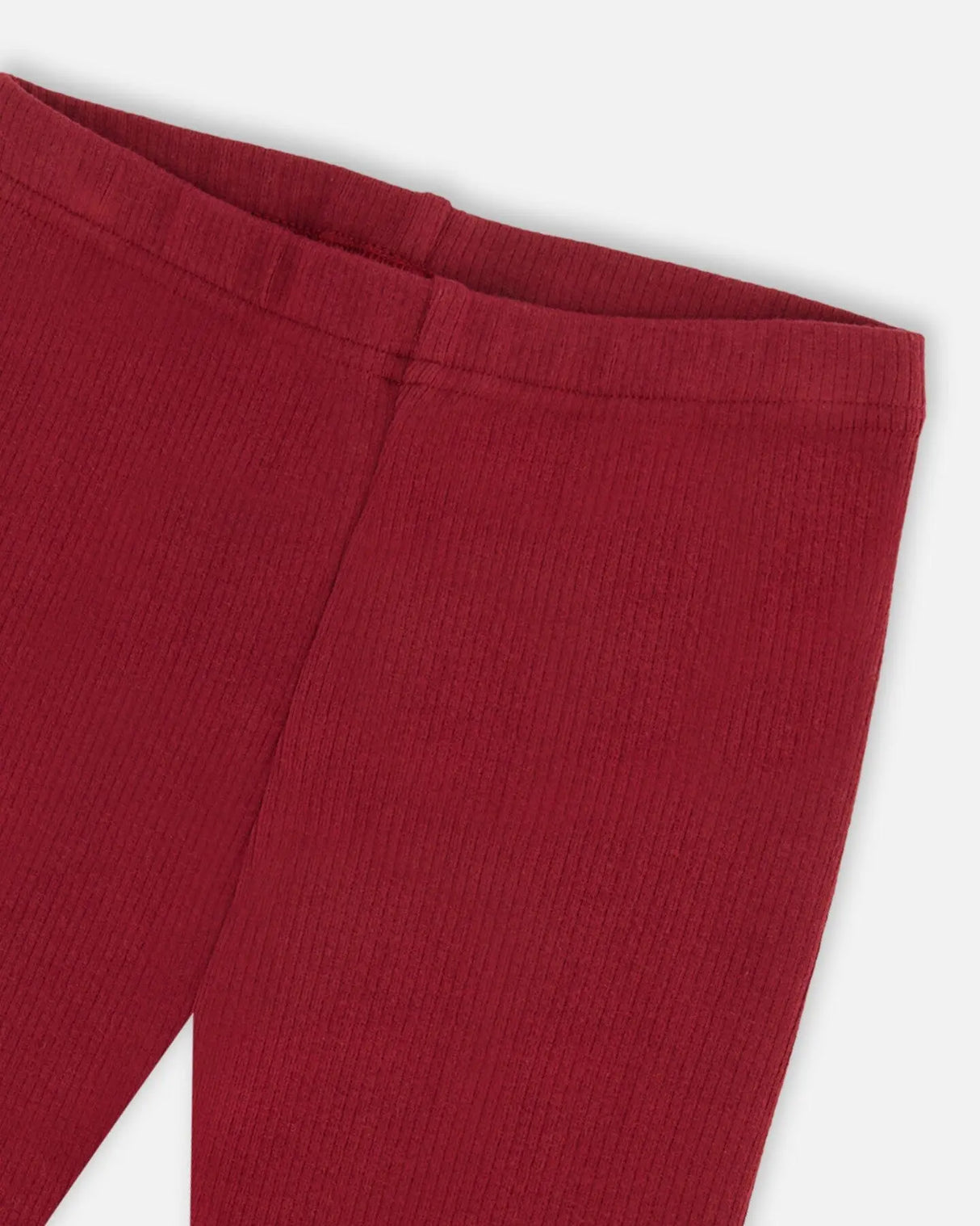 Rib Leggings Burgundy | Deux par Deux | Jenni Kidz