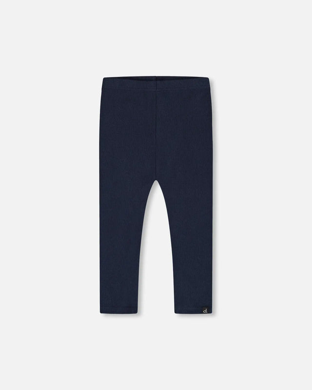 Rib Leggings Navy | Deux par Deux | Jenni Kidz