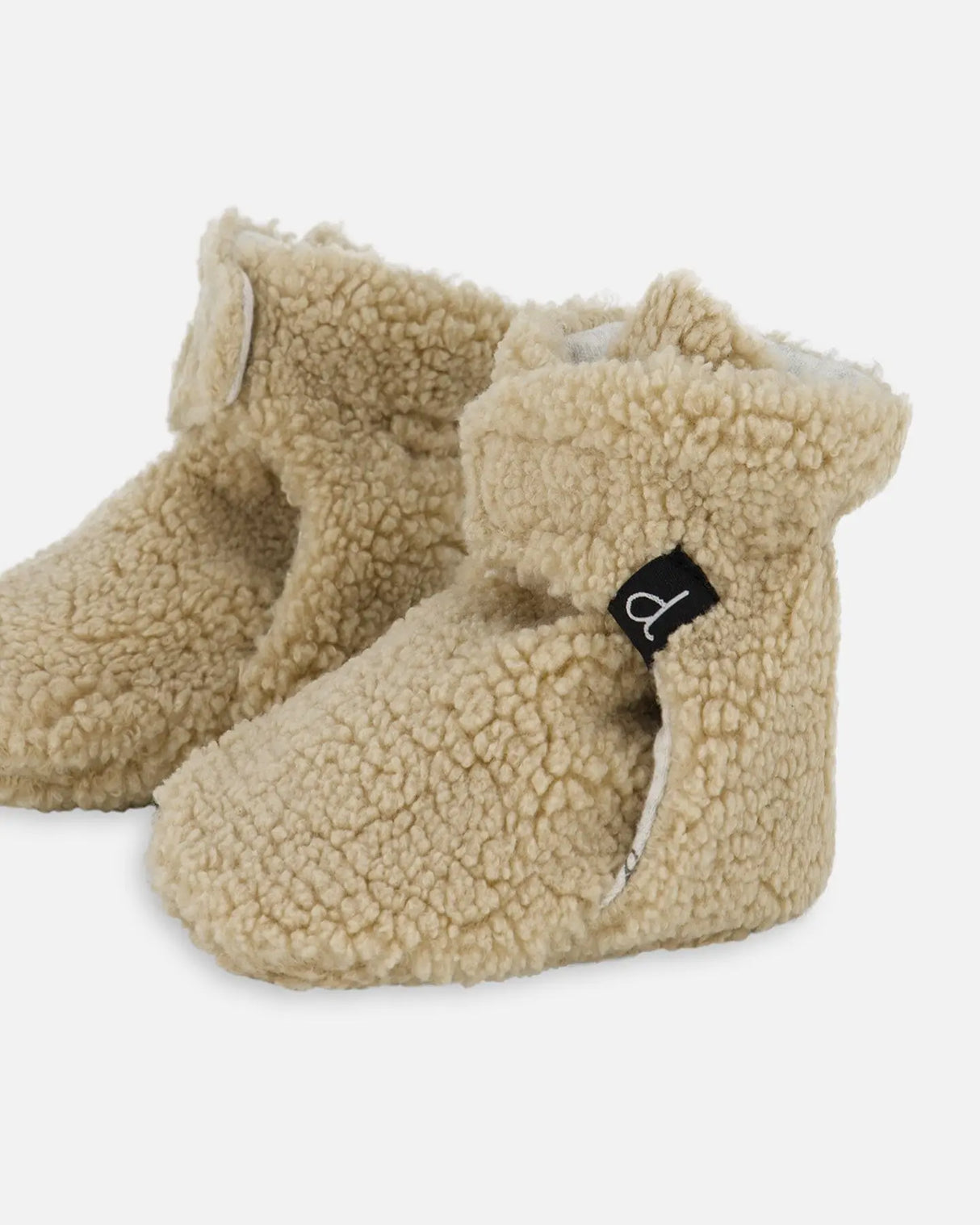 Sherpa Slippers Sand | Deux par Deux | Jenni Kidz