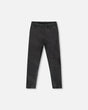 Shiny Stretch Jersey Leggings Black | Deux par Deux | Jenni Kidz