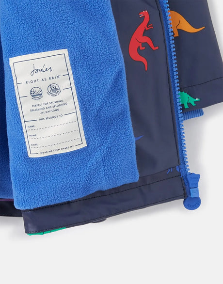Skipper Waterproof Printed Dino Jacket | Joules | Joules | Jenni Kidz