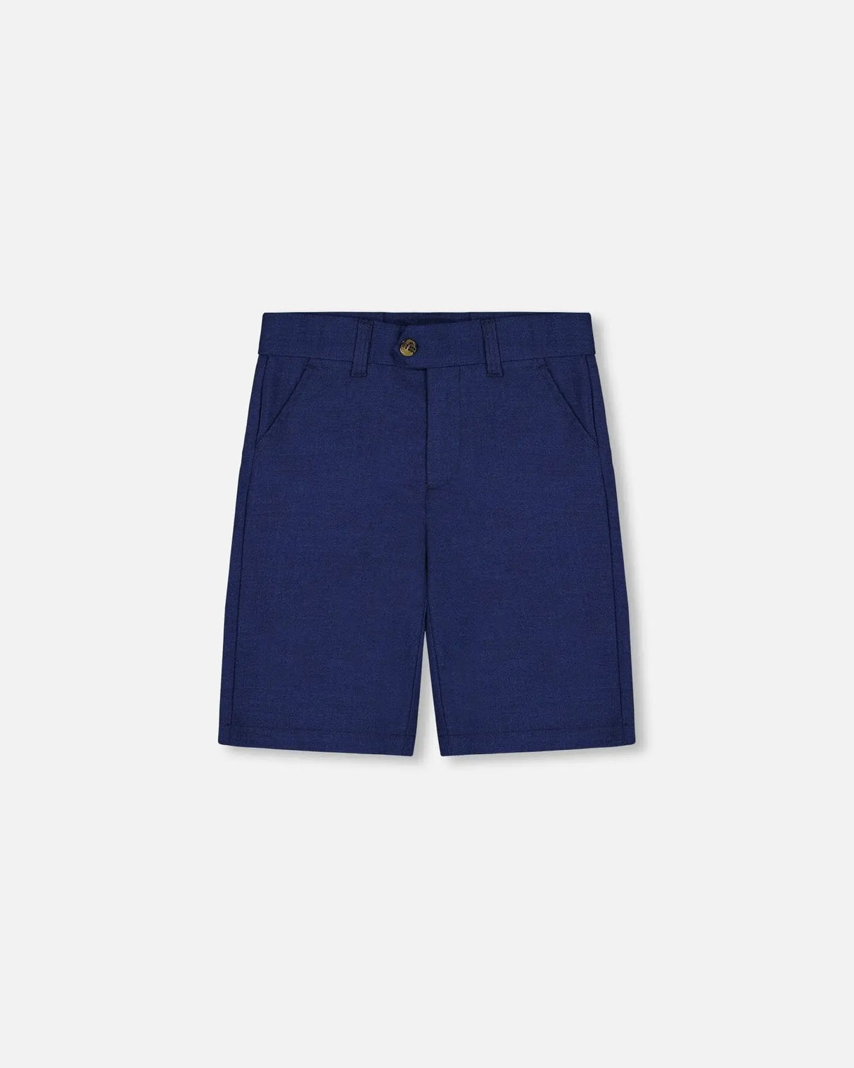 Slant Pocket Bermuda Shorts Navy Blue | Deux par Deux | Jenni Kidz