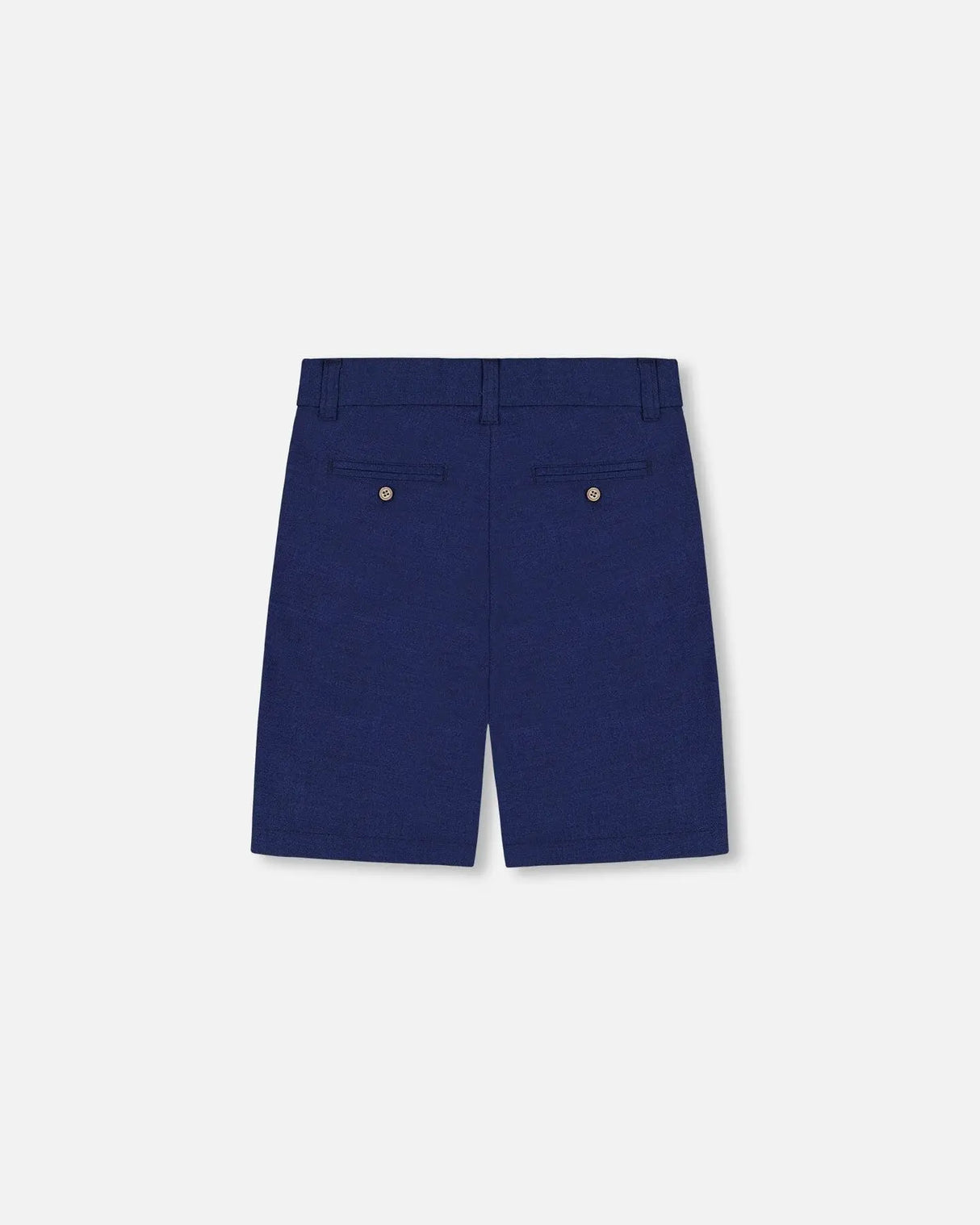 Slant Pocket Bermuda Shorts Navy Blue | Deux par Deux | Jenni Kidz