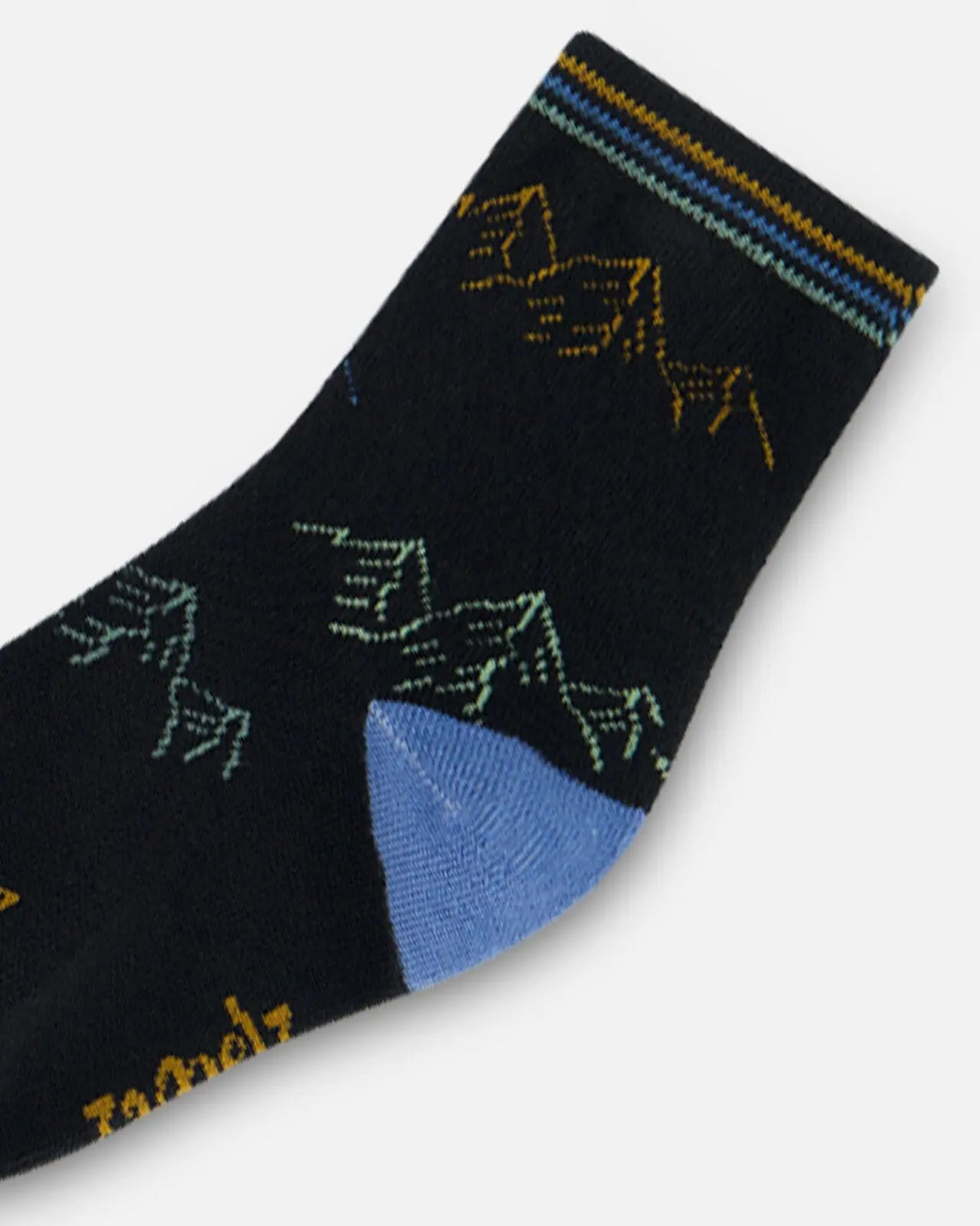 Socks Black With Mountains | Deux par Deux | Jenni Kidz