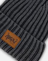 Solid Knit Hat Black | Deux par Deux | Jenni Kidz