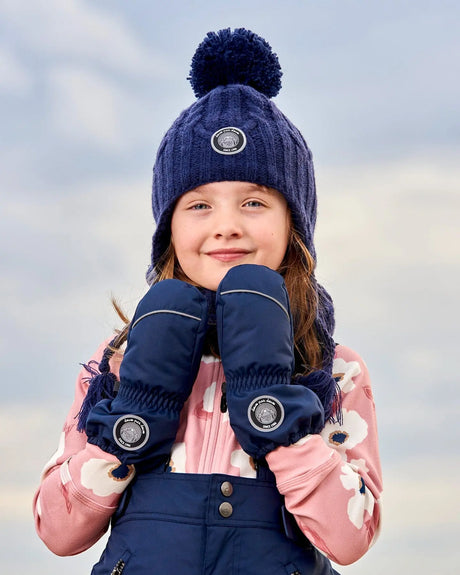 Solid Mittens Navy | Deux par Deux | Jenni Kidz