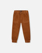 Stretch Corduroy Jogger Pants Brown | Deux par Deux | Jenni Kidz
