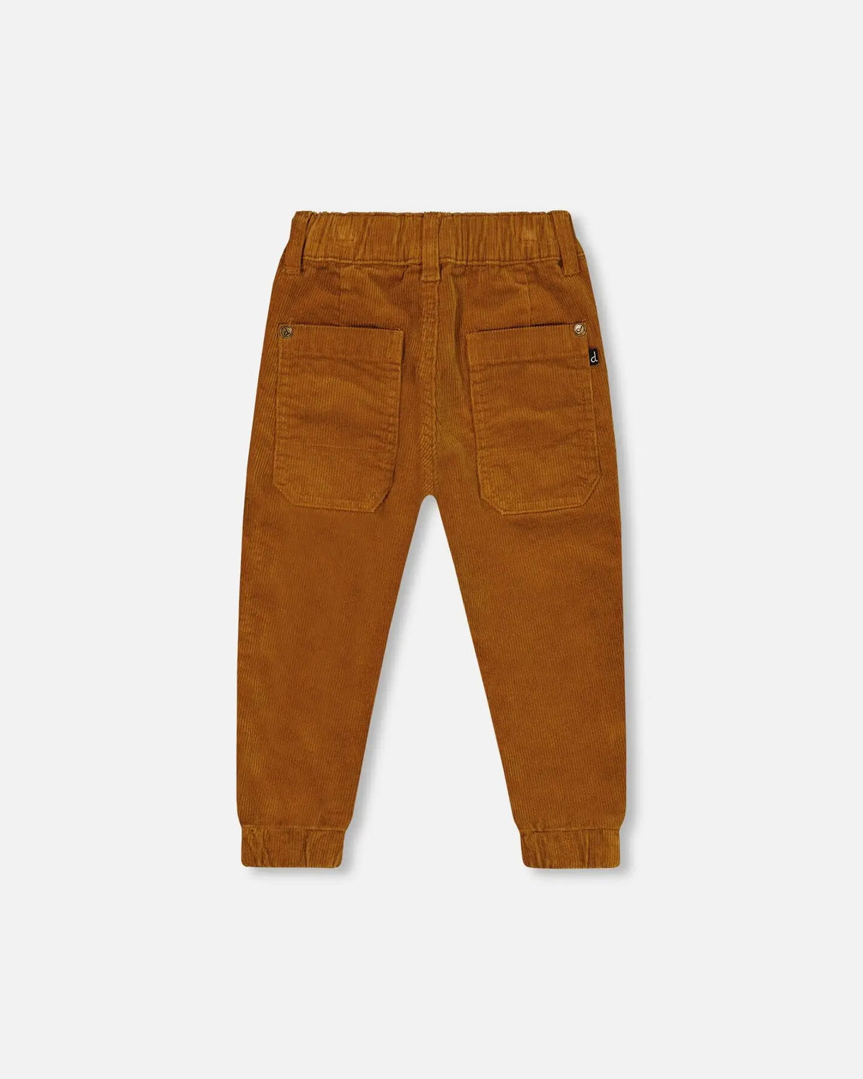 Stretch Corduroy Jogger Pants Caramel Brown | Deux par Deux | Jenni Kidz