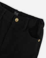 Stretch Twill Pants Black | Deux par Deux | Jenni Kidz