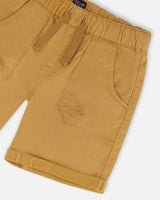 Stretch Twill Short Tan | Deux par Deux | Jenni Kidz