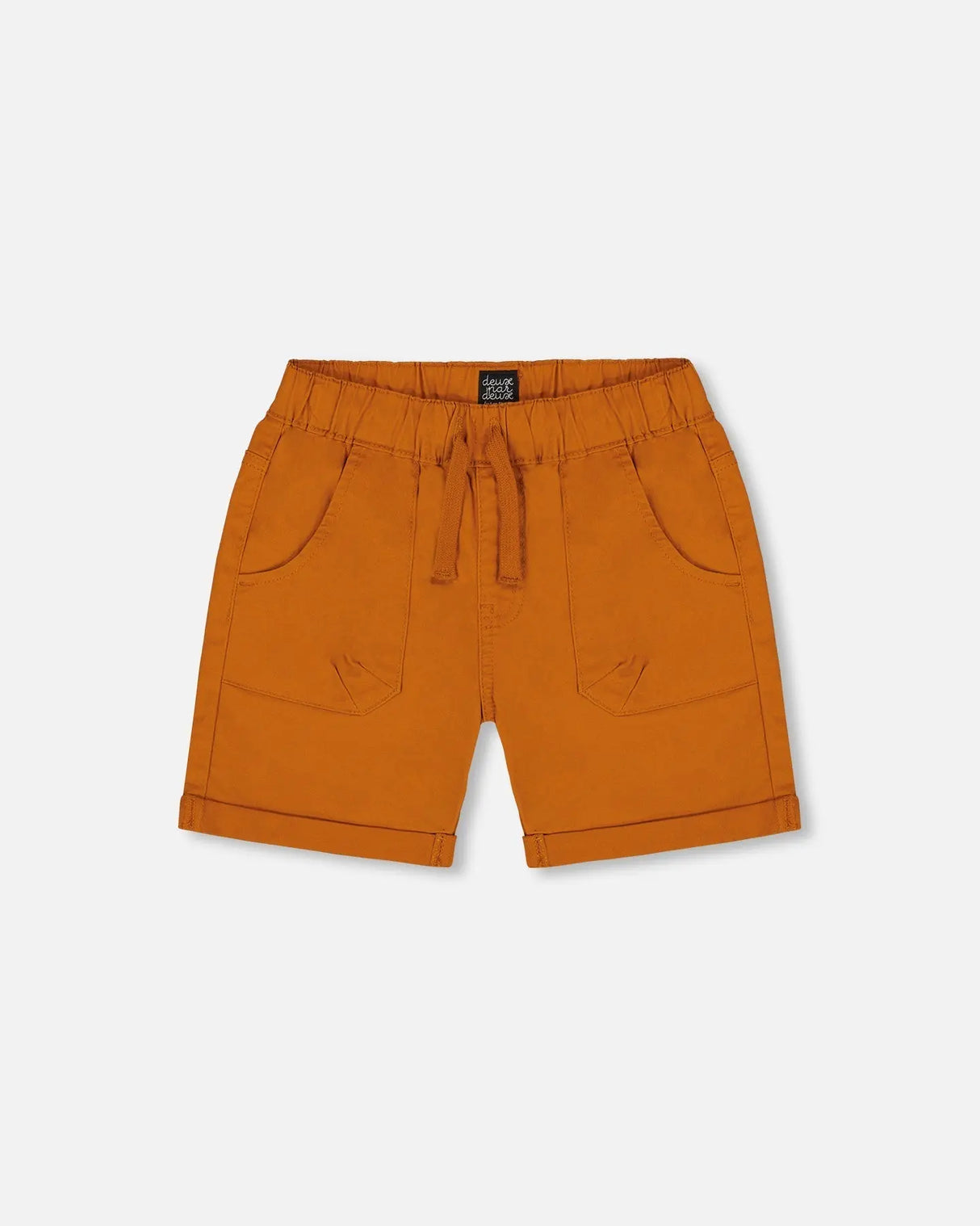 Stretch Twill Short Vibrant Orange | Deux par Deux | Jenni Kidz